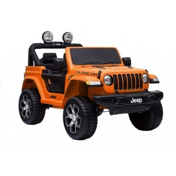 Elektromobilis vaikams Jeep Rubicon 4x4 Oranžinis