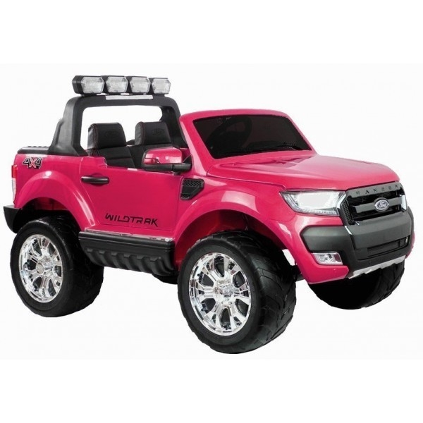 Elektromobilis vaikams Ford Ranger 4x4 Rožinis lakuotas su spalvotu jutikliniu LCD ekranu