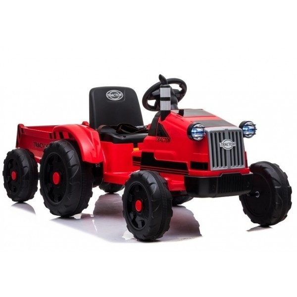 Elektrinis traktorius su priekaba CH9959 Raudonas