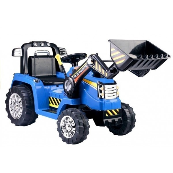 Elektrinis traktorius vaikams su kaušu ZP1005 Mėlynas