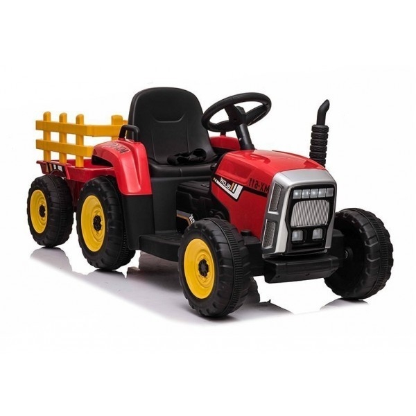 Elektrinis traktorius vaikams su priekaba XMX611 Raudonas