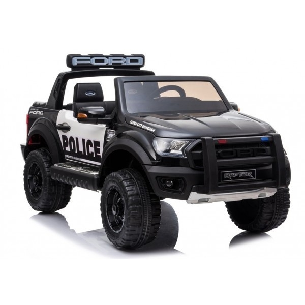Elektromobilis vaikams Ford Ranger Raptor DK-F150R Juodas lakuotas policija