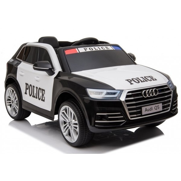 Elektromobilis vaikams Audi Q5 Policija Juodas