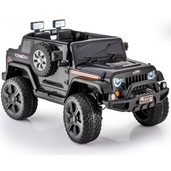 Elektromobilis vaikams Jeep HL1668 4x4 Juodas