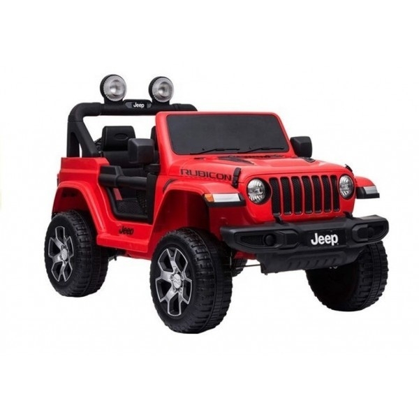 Elektromobilis vaikams Jeep Rubicon 4x4 Raudonas